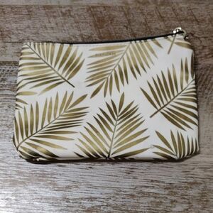 Ruby + Cash White and Gold Leaf Pouch